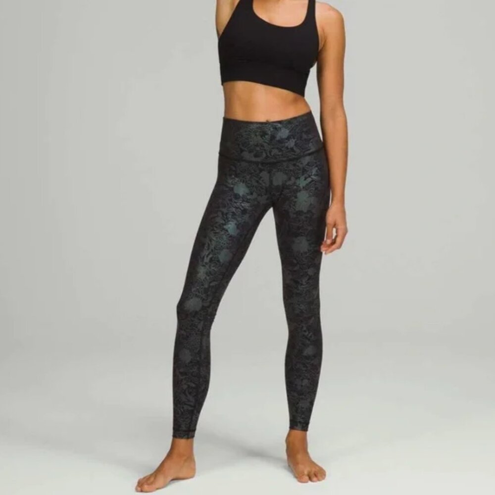 Lululemon Wunder Under High-Rise Tight 28" *Full-On Luxtreme Shine Sz 0